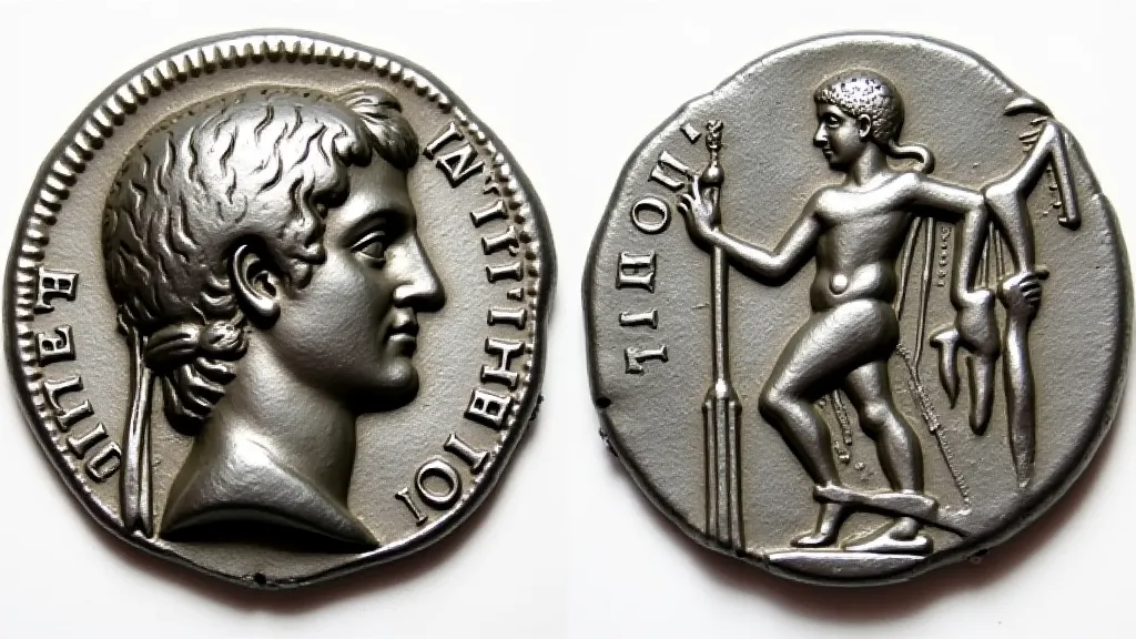 Silver denarius of Emperor Augustus