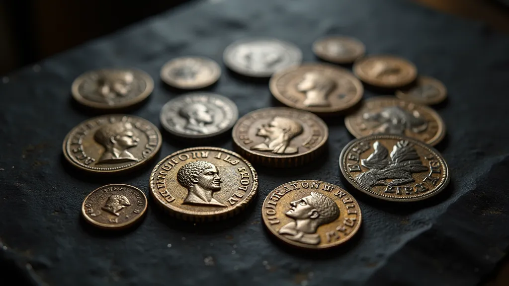 Collection of Roman bronze coins