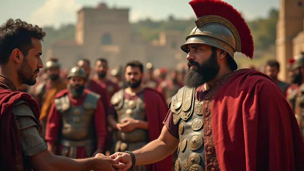 Roman Legionary Receiving Payment