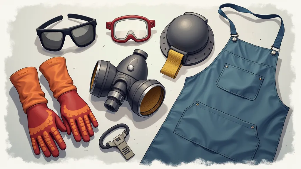 Safety gear for metal casting