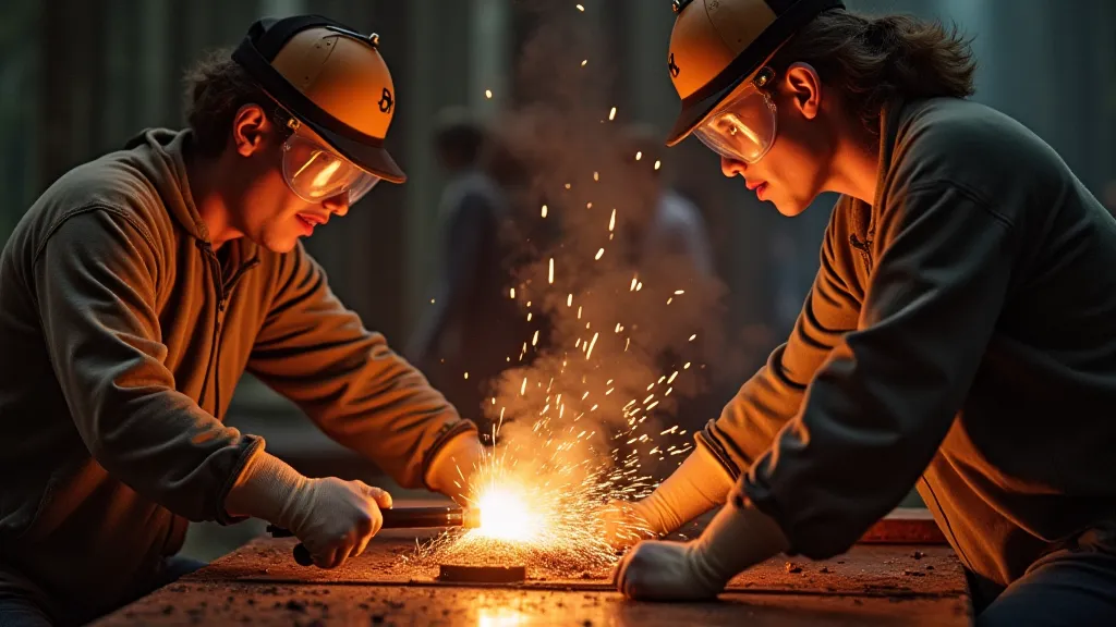 Safety gear for casting Roman coin replicas